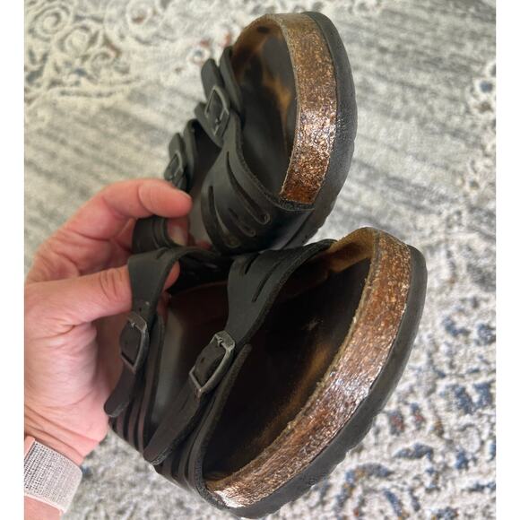 Birkenstock Granada Soft Footbed Oiled Nubuck Leather Size 42 Black - Picture 7 of 12